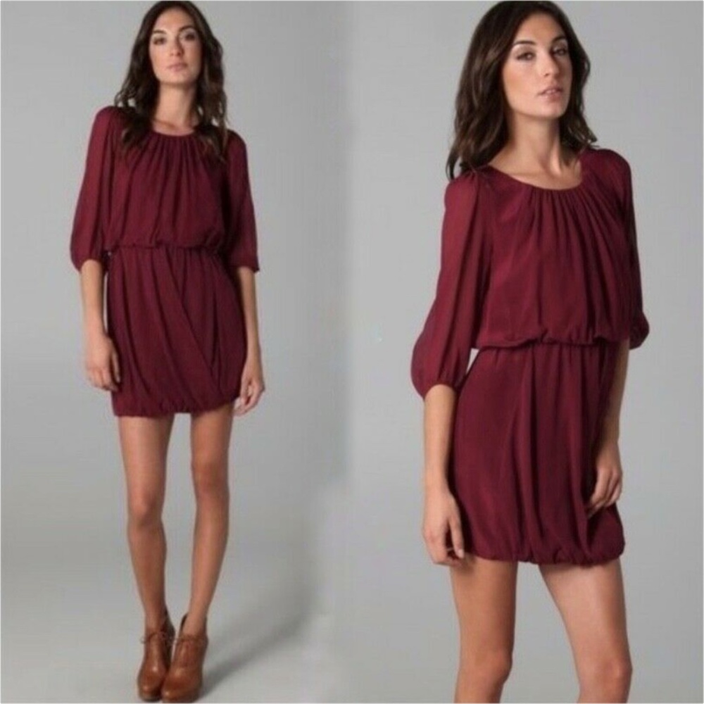 Tibi Silk Draped Dress